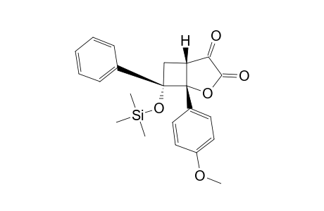 (1R*,5S*,7S*)-1-(4-METHOXYPHENYL)-7-PHENYL-7-TRIMETHYLSILYLOXY-2-OXABICYCLO-[3.2.0]-HEPTANE-3,4-DIONE