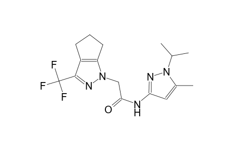 N-(1-isopropyl-5-methyl-1H-pyrazol-3-yl)-2-(3-(trifluoromethyl)-5,6-dihydrocyclopenta[c]pyrazol-1(4H)-yl)acetamide