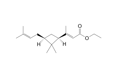 (1S,3R)-cis-2,2-Dimethyl-3-(3-methyl-2-butenyl)-1-(1-methyl-2-ethoxycarbonyl-1.xi.ethenyl)cyclobutane