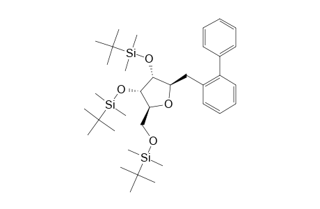 2,3,5-TRI-O-(TERT.-BUTYLDIMETHYLSILYL)-1-DEOXY-1-BETA-(2-PHENYLBENZYL)-D-RIBOFURANOSIDE
