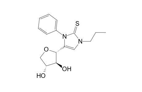 1-Propyl-3-phenyl-1,3-dihydro-4-[.alpha.-D-threofuranosyl]-2H-imidazol-2-thione