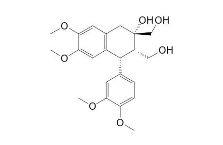3-Hydroxy-2,3-bis(hydroxymethyl)-6,7-dimethoxy-1-(3,4-dimethoxyphenyl)-1,2,3,4-tetrahydronaphthalene