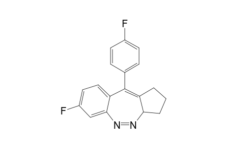 1,2,3,3a-tetrahydro-7-fluoro-10-(4-fluorophenyl)benzo[c]cyclopenta[f]-1,2-diazepine