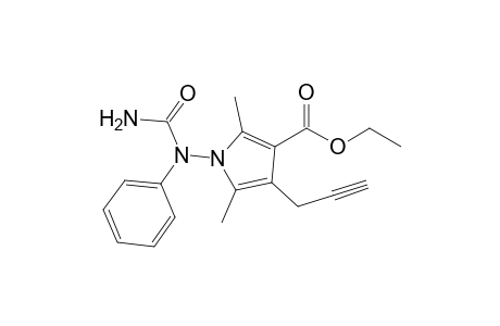 4-(Ethoxycarbonyl)-1-(N-phenylureido)-3-propargyl-2,5-dimethylpyrrole