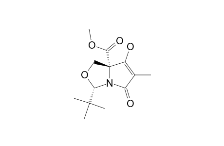 (2R,5R)-2-TERT.-BUTYL-5-METHOXYCARBONYL-7-METHYL-6,8-DIOXO-1-AZA-3-OXABICYClO-[3.3.0]-OCTANE;MINOR-ENOL-TAUTOMERE