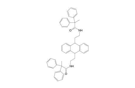 N-[2-[10-[2-(2,2-diphenylpropanoylamino)ethyl]-9,10-dihydroanthracen-9-yl]ethyl]-2,2-diphenyl-propanamide