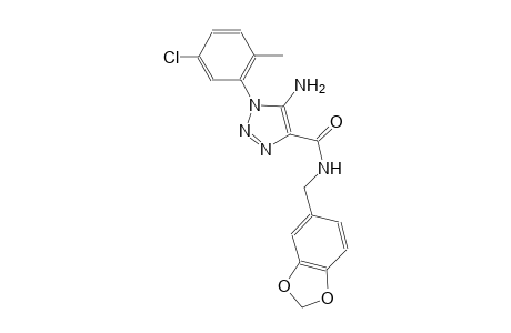 1H-1,2,3-triazole-4-carboxamide, 5-amino-N-(1,3-benzodioxol-5-ylmethyl)-1-(5-chloro-2-methylphenyl)-