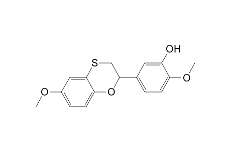2-methoxy-5-(6-methoxy-2,3-dihydro-1,4-benzoxathiin-2-yl)phenol