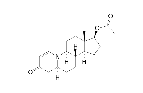 (-)-17.beta.-Acetyloxy-(5.alpha.)-10-azaestr-1-en-3-one