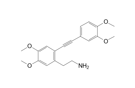 2-[2-[2-(3,4-dimethoxyphenyl)ethynyl]-4,5-dimethoxy-phenyl]ethanamine