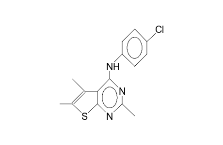 N-(4-Chloro-phenyl)-2,5,6-trimethyl-thieno(2,3-D)pyrimidin-4-amine