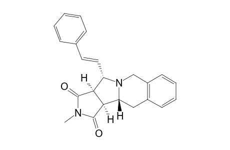 1H-Pyrrolo[3',4':3,4]pyrrolo[1,2-b]isoquinoline-1,3(2H)-dione, 3a,4,6,11,11a,11b-hexahydro-2-methyl-4-(2-phenylethenyl)-, (3a.alpha.,4.alpha.,11a.beta.,11b.alpha.)-