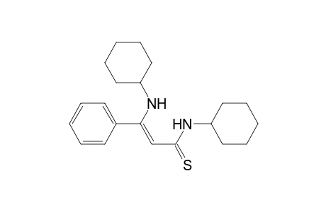 2-Propenethioamide, N-cyclohexyl-3-(cyclohexylamino)-3-phenyl-