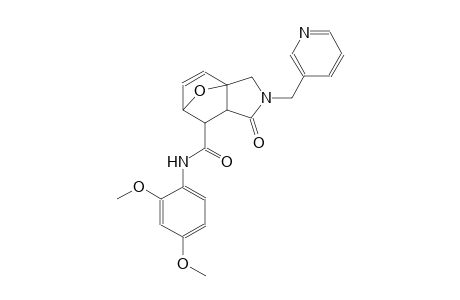 N-(2,4-dimethoxyphenyl)-4-oxo-3-[(pyridin-3-yl)methyl]-10-oxa-3-azatricyclo[5.2.1.0¹,⁵]dec-8-ene-6-carboxamide