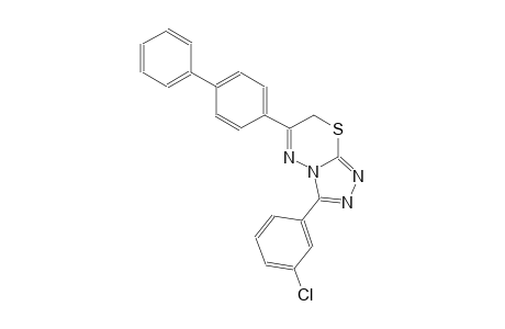 6-[1,1'-biphenyl]-4-yl-3-(3-chlorophenyl)-7H-[1,2,4]triazolo[3,4-b][1,3,4]thiadiazine