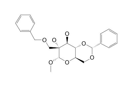 METHYL-4,6-O-BENZYLIDENE-2-C-BENZYLOXYMETHYL-ALPHA,D-GLUCOPYRANOSIDE
