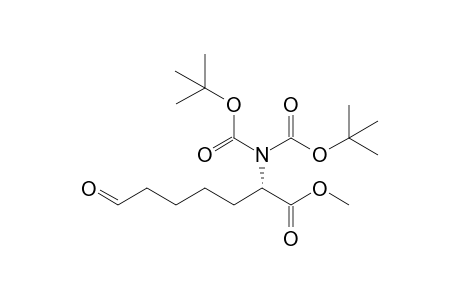 Methyl (2S)-2-{(tert-butyloxy)-N-[(tert-butoxy)carbonyl]carbonylamino}-7-oxoheptanoate