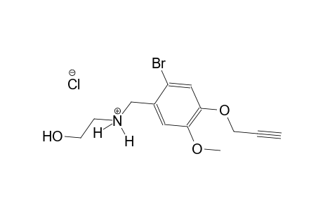N-[2-bromo-5-methoxy-4-(2-propynyloxy)benzyl]-2-hydroxyethanaminium chloride