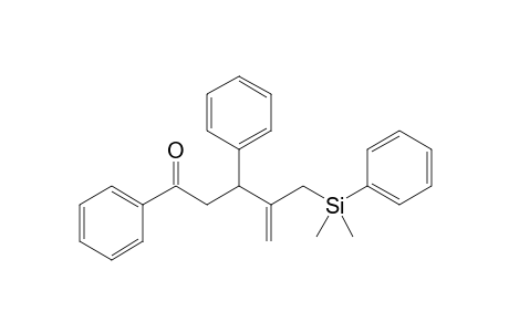 1,3-Diphenyl-4-dimethyl(phenyl)silylmethylpent-4-en-1-one