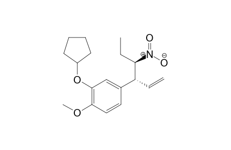 2-(Cyclopentyloxy)-1-methoxy-4-[(3'R,4'R)-4'-nitrohex-1'-en-3'-yl]benzene