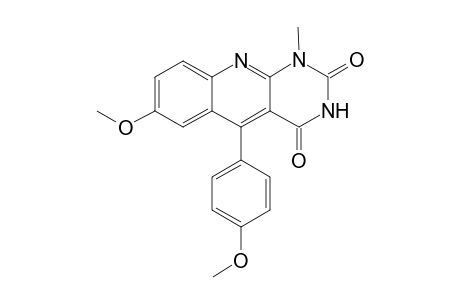 1-Methyl-7-(methoxy)-5-(4'-methoxyphenyl)-5-deazaalloxazine
