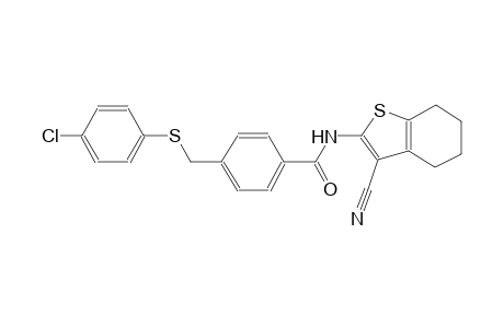 benzamide, 4-[[(4-chlorophenyl)thio]methyl]-N-(3-cyano-4,5,6,7-tetrahydrobenzo[b]thien-2-yl)-