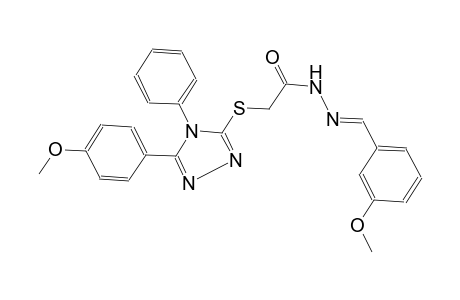 acetic acid, [[5-(4-methoxyphenyl)-4-phenyl-4H-1,2,4-triazol-3-yl]thio]-, 2-[(E)-(3-methoxyphenyl)methylidene]hydrazide