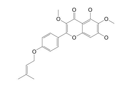 5,7-DIHYDROXY-3,6-DIMETHOXY-4'-(3-METHYLBUT-2-ENYLOXY)-FLAVONE