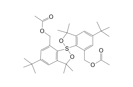 7,7'-Bis(acetoxymethyl)-5,5'-bis(1,1-dimethylethyl)-3,3,3',3'-tetramethyl-1,1'- spirobi[3H-2,1-benzoxathiole]