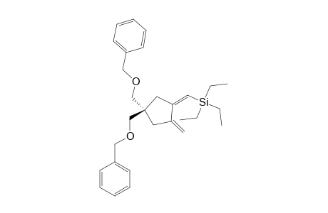 (Z)-4,4-DIBENZYLOXYMETHYL-1,6-HEPTADIYNE-3-METHYLENE-4-TRIETHYL-SILYLMETHYLENE-CYCLOPENTANE