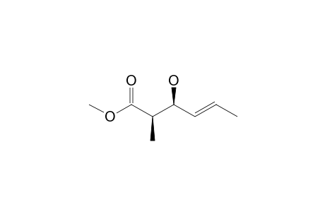 (E,2R,3S)-3-hydroxy-2-methyl-hex-4-enoic acid methyl ester