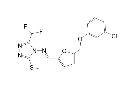 N-((E)-{5-[(3-chlorophenoxy)methyl]-2-furyl}methylidene)-3-(difluoromethyl)-5-(methylsulfanyl)-4H-1,2,4-triazol-4-amine