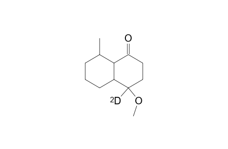 1(2H)-Naphthalenone-4-d, octahydro-4-methoxy-8-methyl-