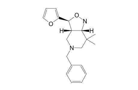 5-BENZYL-3-(2-FURYL)-7,7-DIMETHYLPERHYDROISOXAZOLO-[4,3-C]-PYRIDINE