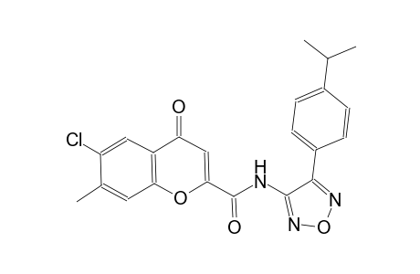 4H-1-benzopyran-2-carboxamide, 6-chloro-7-methyl-N-[4-[4-(1-methylethyl)phenyl]-1,2,5-oxadiazol-3-yl]-4-oxo-