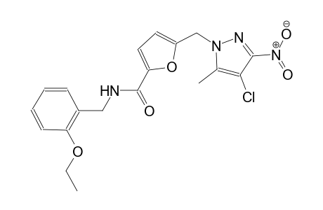 5-[(4-chloro-5-methyl-3-nitro-1H-pyrazol-1-yl)methyl]-N-(2-ethoxybenzyl)-2-furamide
