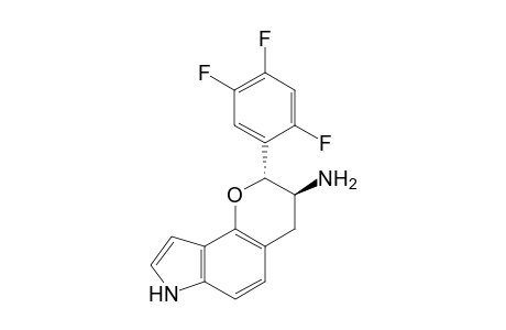 trans-2-(2,4,5-trifluorophenyl)-2,3,4,7-tetrahydropyrano[2,3-e]indole-3-amine