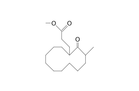 3-(3-Methyl-2-oxo-cyclododecyl)-propanoic acid, methyl ester