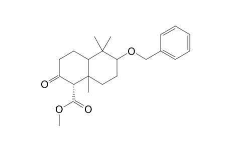 Methyl (1S)-6-(benzyloxy)decahydro-5,5,8a-trimethyl-2-oxonaphthalene-1-carboxylate