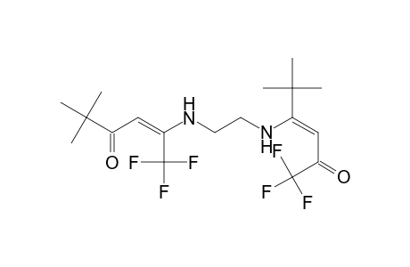 3-Hexen-2-one, 4-[[2-[[4,4-dimethyl-3-oxo-1-(trifluoromethyl)-1-pentenyl]amino]ethyl]amino]-1,1,1-trifluoro-5,5-dimethyl-