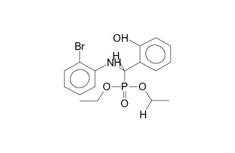 DIETHYL ALPHA-(ORTHO-BROMOPHENYLAMINO)-ORTHO-HYDROXYBENZYLPHOSPHONATE