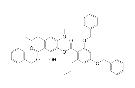 Benzoic acid, 3-[[2,4-bis(phenylmethoxy)-6-propylbenzoyl]oxy]-2-hydroxy-4-methoxy-6-propyl-, phenylmethyl ester