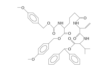 N-(4-Methoxy-benzyloxycarbonyl)-A-(4-methoxy-benzyl-ester)-D-L-A-amino-adipoyl-L-vinyl-glycine-D-valine benzhydryl ester