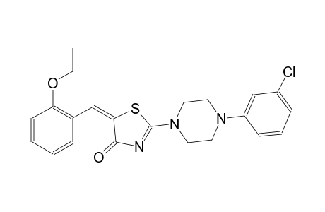 (5E)-2-[4-(3-chlorophenyl)-1-piperazinyl]-5-(2-ethoxybenzylidene)-1,3-thiazol-4(5H)-one