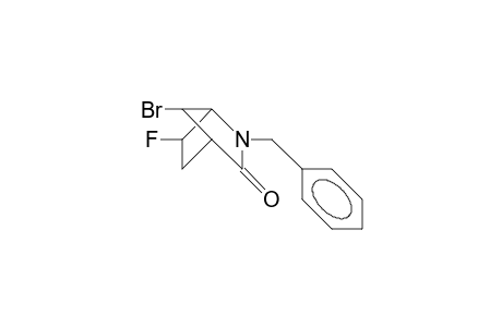 2-Benzyl-6-exo-fluoro-7-anti-bromo-2-aza-bicyclo(2.2.1)heptan-3-one