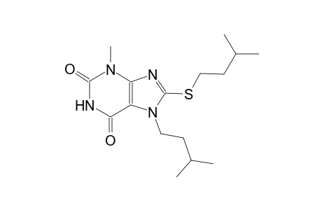 1H-purine-2,6-dione, 3,7-dihydro-3-methyl-7-(3-methylbutyl)-8-[(3-methylbutyl)thio]-