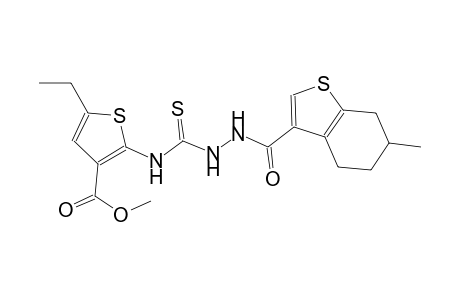 methyl 5-ethyl-2-[({2-[(6-methyl-4,5,6,7-tetrahydro-1-benzothien-3-yl)carbonyl]hydrazino}carbothioyl)amino]-3-thiophenecarboxylate