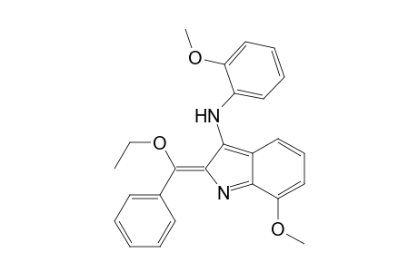 2-(.alpha.-ethoxybenzyliden)-7-methoxy-3-(2-methoxyphenylamino)-2h-indol