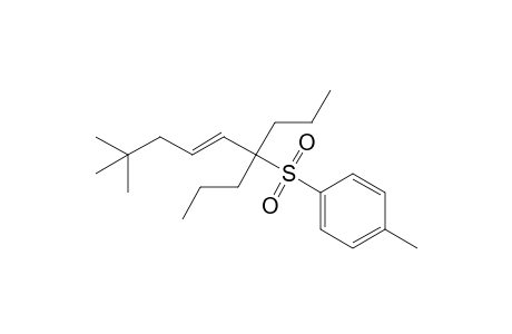 (E)-2,2-Dimethyl-6-propyl-6-tosyl-4-nonene