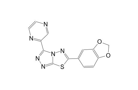 [1,2,4]Triazolo[3,4-b][1,3,4]thiadiazole, 6-(1,3-benzodioxol-5-yl)-3-(2-pyrazinyl)-